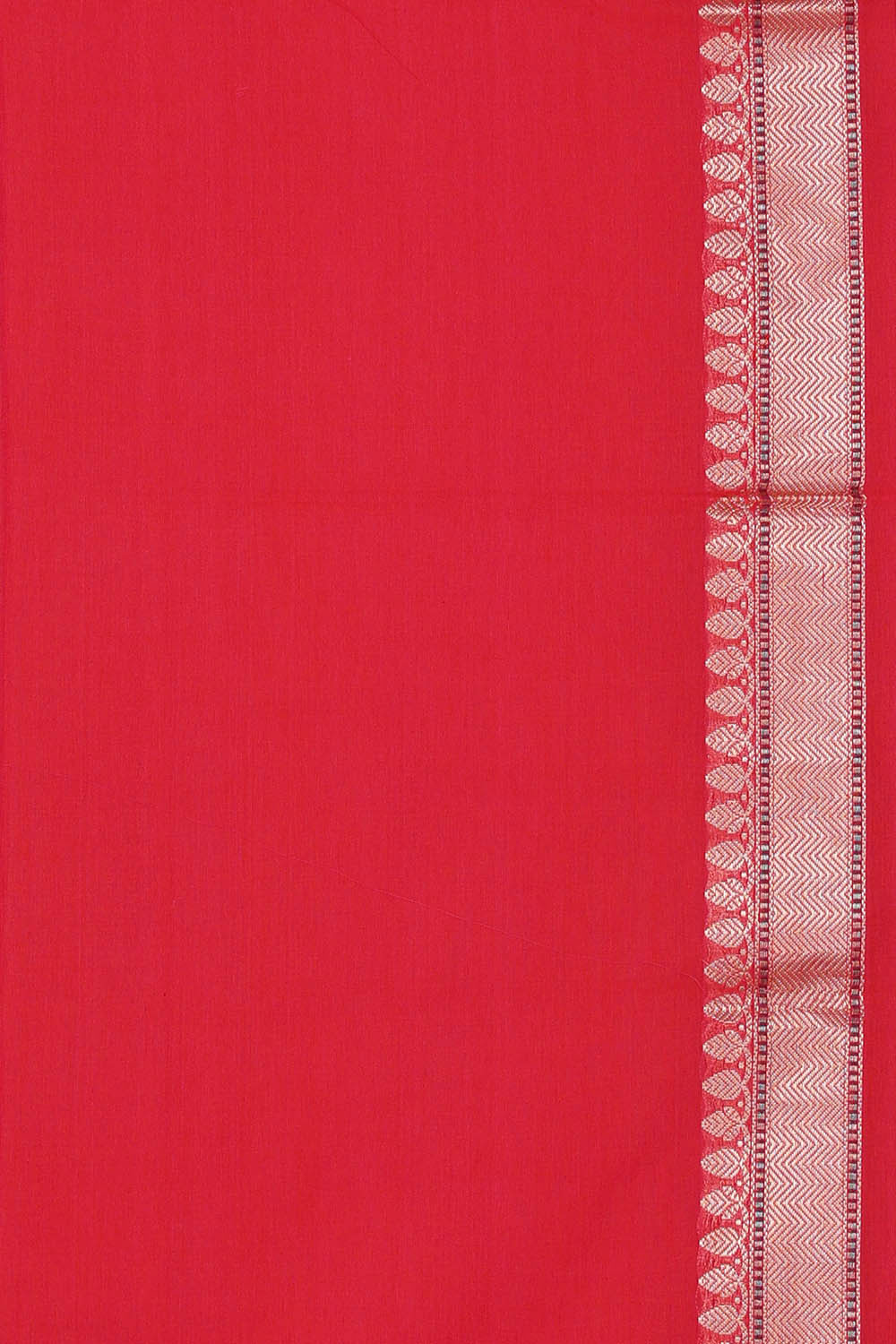 Image of Banarasi Cotton Red Saree